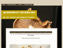 Tablet Screenshot of mushroomkitreviews.org